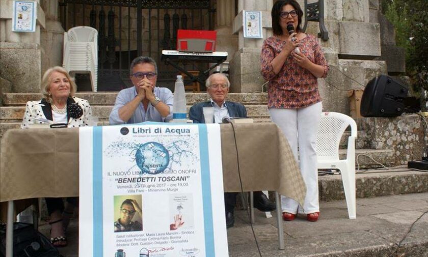 Massimo Onofri a Minervino per "Libri d'acqua"