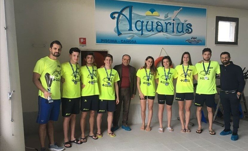 Campionati Regionali Fin Puglia stagione 2018. Team Aquarius